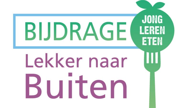 Logo van de stimuleringsbijdrage Lekker naar Buiten! van Jong Leren Eten.